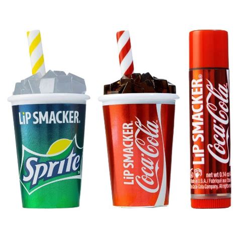 Lip Smacker Beverage Cup Lip Balm – Sprite/coke – 3pk : Target