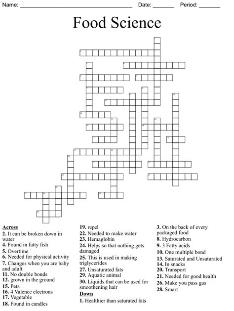 Lipids crossword on food science lab manual. - Dama guide to the data management body of knowledge.