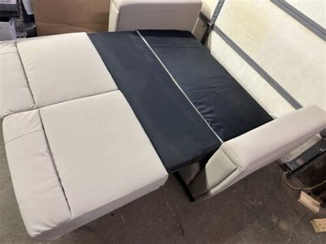 Lippert 67" Fold & Tumble Silver / Cream Sofa Bed Couch FT pull …