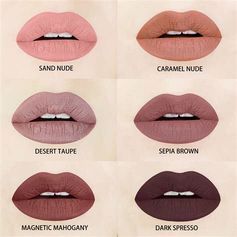 Lipstick shades for brown skin. 