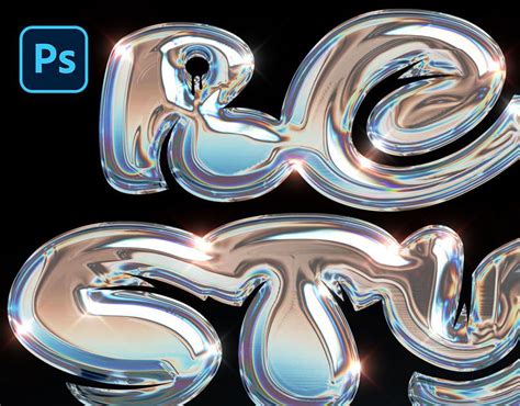 Liquid Chrome Text Effect