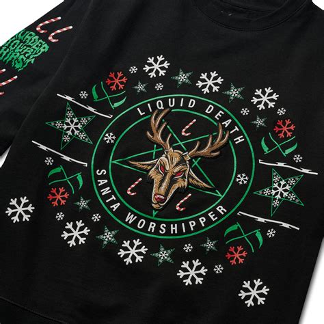 Liquid Death: The Santa Worshipper Sweatshirt Milled