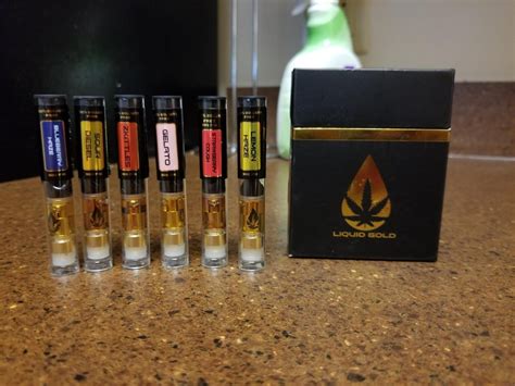 Liquid gold carts. Freddy's Gold, in-house produced 1g Strain Specific Distillate Vape Cart. Golden Pineapple is a cross between Golden Goat and Pineapple Kush that delivers creative, uplifting effects with a fruity, tropical flavor. Its aroma is remarkably similar to sour pineaple, providing a flavorful escape from stress and anxiety. Classification: Sativa 