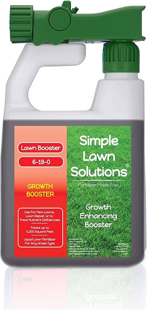 Liquid grass fertilizer. This 2-in-1 liquid fertilizer makes it easy to feed and water your grass at the same time ; Apply this grass fertilizer to actively growing turf ; This lawn care product can be applied to any grass type ; One 32 fl. oz. bottle of Scotts Liquid Turf Builder Lawn Food covers 2,000 sq. ft. 