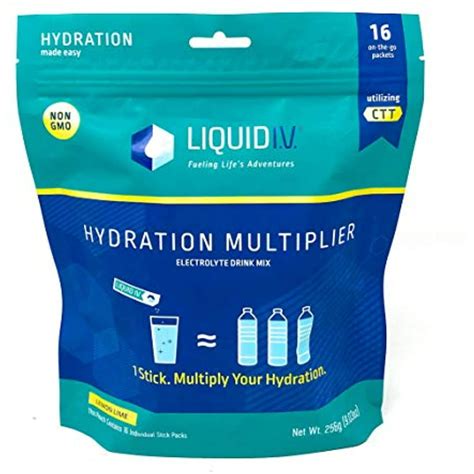 Liquid I.V. only comes in one size. Each Liquid I.V. packet needs to be added to 16 ounces of water. On the other hand, DripDrop is available in two different dose sizes. The packets can be added to 8 or 16 ounces of water — depending on your needs and the size of your glass or water bottle. Liquid I.V. offers 10, 20, 40, or 60-packet .... 