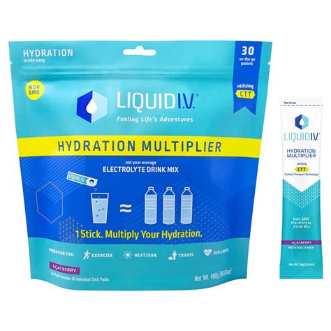 Liquid-IV Hydration Multiplier - 5 Flavor Variety - Powd