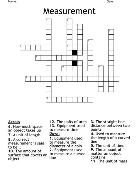 Liquid measure crossword clue. The Crossword Solver found 30 answers to "liquid measure, abbr", 3 letters crossword clue. The Crossword Solver finds answers to classic crosswords and cryptic crossword puzzles. Enter the length or pattern for better results. Click the answer to find similar crossword clues. 