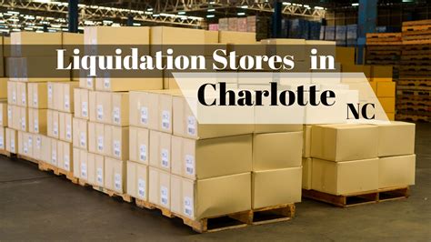Mar 17, 2022 · There are many good liquidation stores in Charlotte like Lumber Liquidators Charlotte branch, Loading liquidation etc. So, if you are searching for stores to buy liquidation pallets Charlotte then you can follow our list.