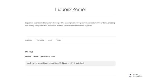 Liquorix kernel linux mint. " It also keeps pretty close to the Disco...