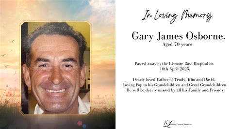 Lismore funerals today.  O&rsquo;CONNOR, Michael John &ldquo;Mick&rdquo; Passed away peacefully in...