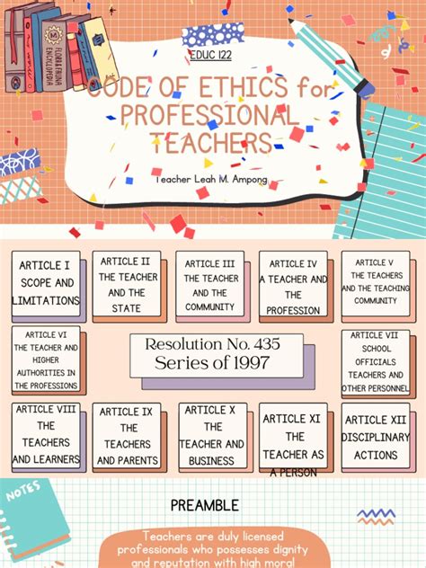 List 10 ethics of teaching profession pdf.  The 2nd Edition of the Mode...