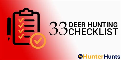 List Of 33 Deer Hunting Gear Checklist 2024