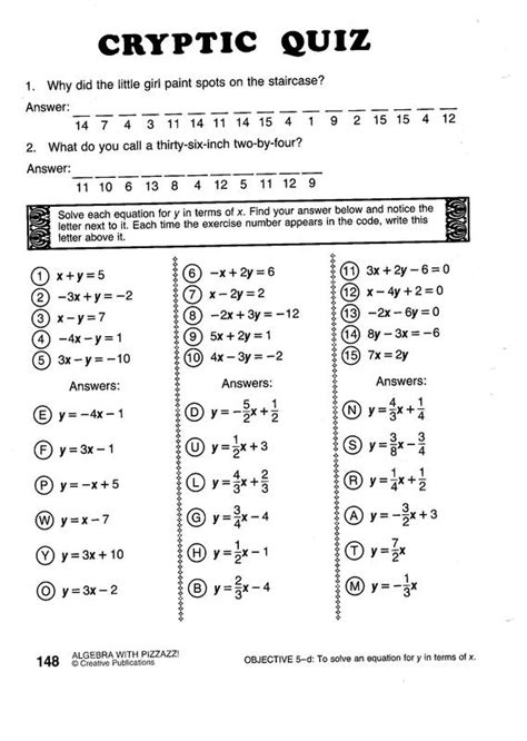 List Of Cryptic Quiz Answer Key D-75 References