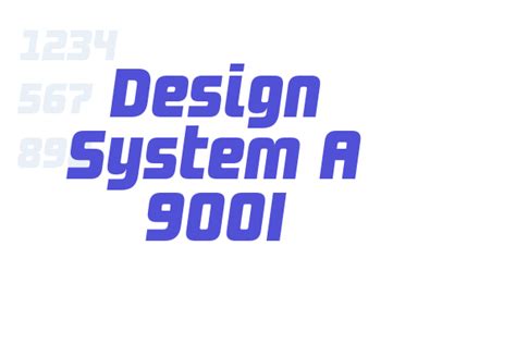 List Of Design System A 900 Font Free Download For Logo Design