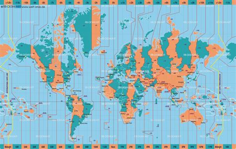 List Of Utc Time Offsets Wikipedia Printable World Time Zone Map