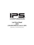 List Price Sheet 2024 - IPS Corp · The brands professional …