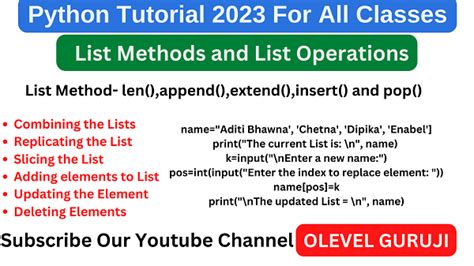 List methods.  Note that these operations may execute in time proportiona...