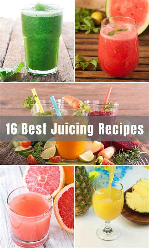 List of 25 Best Healthy Juice Recipes to Make at Home