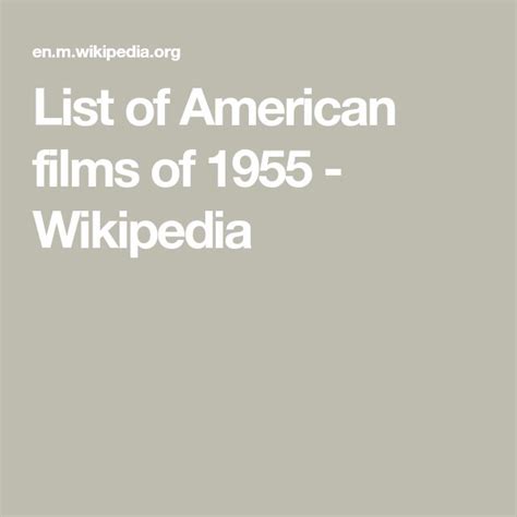 List of American films of 1955 - Wikipedia