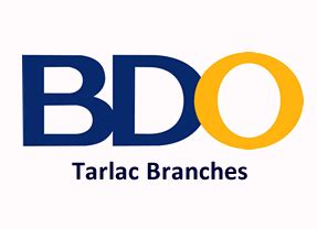 List of Banco de Oro (BDO) Branches – Tarlac City (Tarlac)