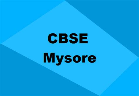 List of Best CBSE Schools in Mysore - Courses After 10th