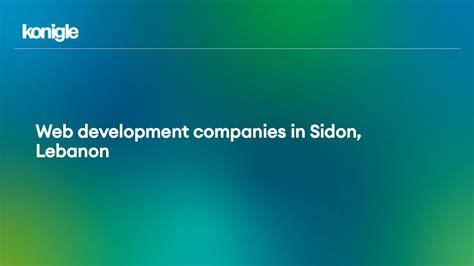 List of Companies in Sidon, Lebanon - Companies in Sidon