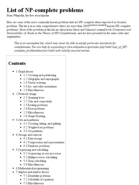 List of NP-complete problems - Wikipedia