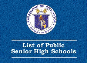 List of Public Senior High Schools DepEd - Negros Oriental