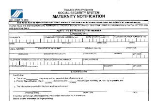 List of SSS Application Requirements to Avail Maternity Benefit