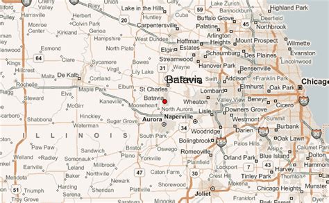 List of Towns and Cities Near Batavia (Illinois) and suburbs - Within ...