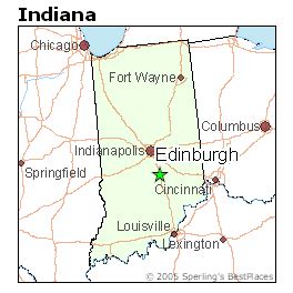 List of Towns and Cities Near Edinburgh (Indiana) and suburbs