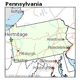 List of Towns and Cities Near Hermitage (Pennsylvania) and …