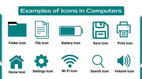 List of computer icons and their functions.  For example, this page has several tips...