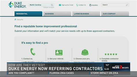 List of contractors for duke energy. Jun 15, 2020 · Duke Energy utilities will provide the NCUC with annual reports detailing the progress of the program. ‘Hire North Carolina’ list. As part of this program, Duke Energy is developing a list of resident contractors, including women- and minority-owned businesses, in order to expand the local contracting source pool within the state. 