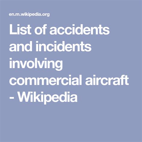 List of fatal accidents to commercial cargo aircraft - Wikipedia