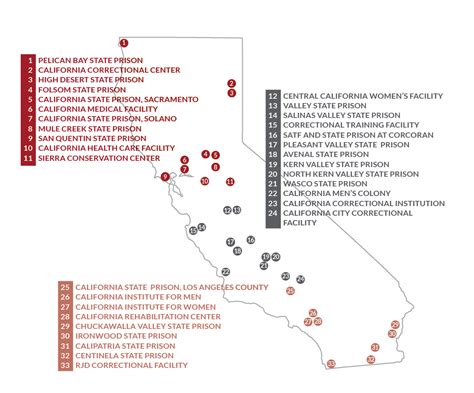 List of level 3 prisons in california.  Light in Prison Database Updat...