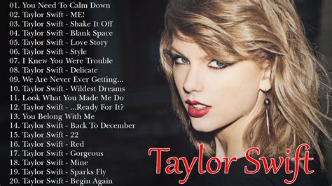 Taylor Swift Songs show list info Here are all of Taylor Swift's songs as of early 2014. I spent a long time researching all the songs on Wikipedia. 1,023 users · 6,307 views made by avg. score: 42 of 82 (51%) required scores: 1, 14, 29, 51, 72 list .... 