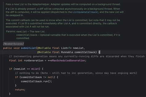 Listadapter submitlist.  Nov 25, 2021 · ListAdapter doesn&rsquo;t work with mutable l...