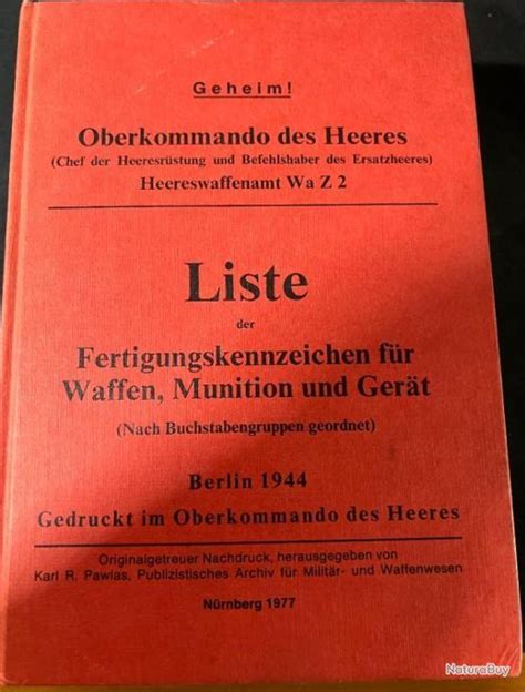 Liste der fertingungskennzeichen fur waffen, munition und gerat. - Manual de reparación de transmisión a4bf3.