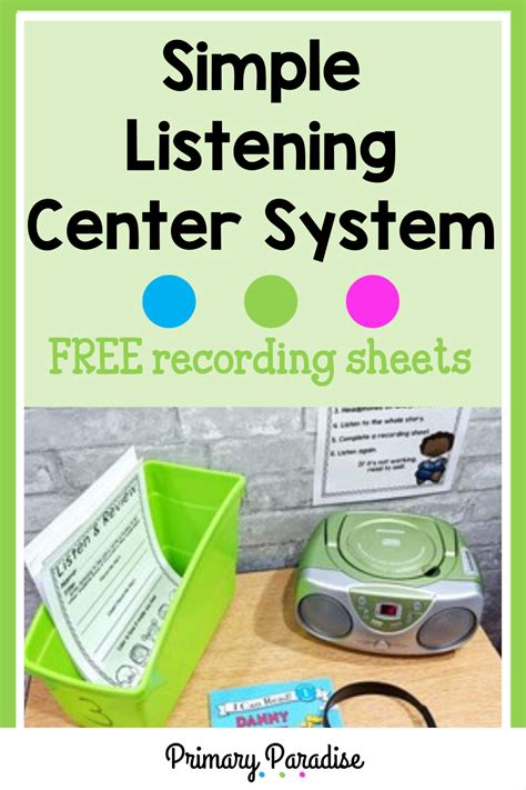Listening Centers How to Create a Simple System that Actually Works