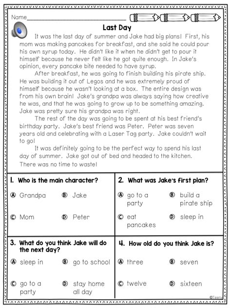 Listening Comprehension For Grade 1 - K12 Workbook