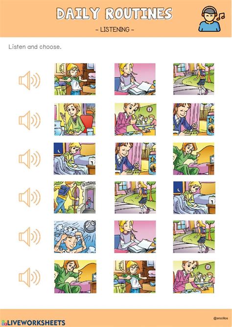 Listening english. .  Daily routines.  English Listening Comprehension You...