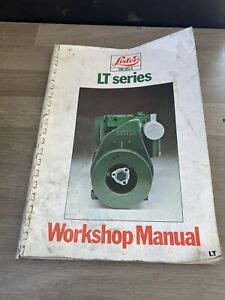 Lister diesel engine workshop manual lt 1. - Gef asskeramik der latenezeitlichen siedlung straubing - bajuwarenstrasse.