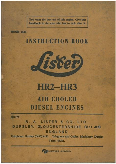 Lister diesel hr3 engine service manual. - How to drive the ultimate guide from the man who.