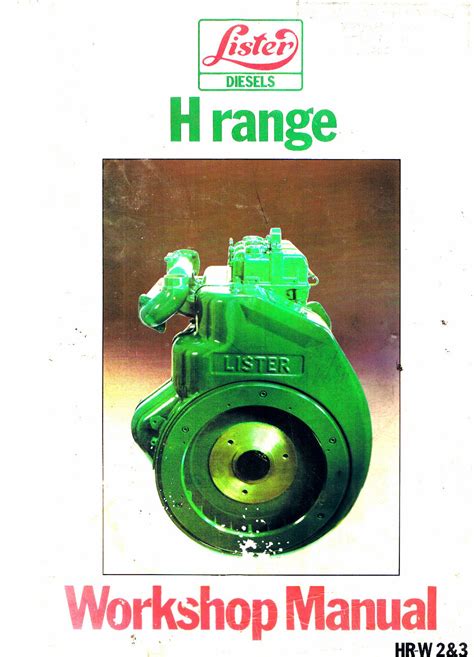 Lister hr hrw engine manuale d'officina. - Daihatsu feroza f300 service repair manual 1992 1998 download.