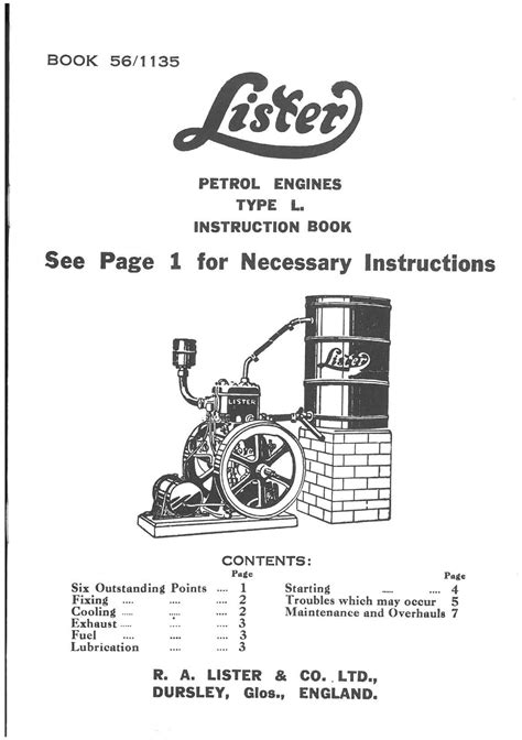 Lister petter operators manual llo 200. - Cummins diesel ism qsm11 workshop service repair manual.