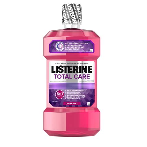 Listerine Total Care Anticavity Mouthwash, Cinnamon & Mint