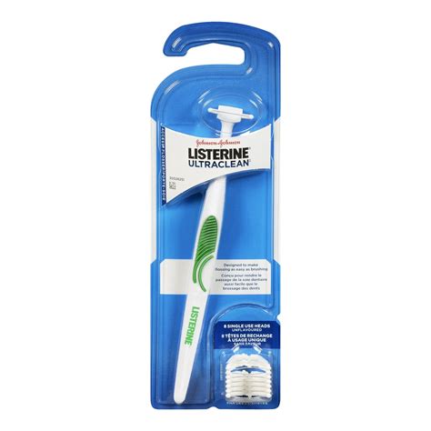 Listerine Ultraclean Access Flosser + 8 Refill Dental Flosser