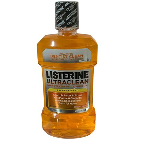 Listerine Ultraclean Mouthwash FRESH CITRUS SEALED …