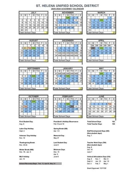 Lit Academic Calendar